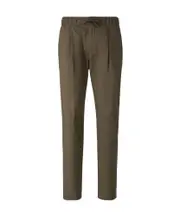 drawstring casual pants S military green