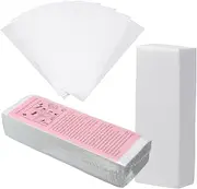 100 Sheets/Pack Disposable Hair Removal Nonwoven Soft Depilatory Tool Epilator Cloth Women Professional Wax Strip Waxing Paper Shaving Sheet Roll Smooth Body Legs
