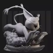1/24 Resin Cartoon Rabbit Unpainted Unassembled 3251