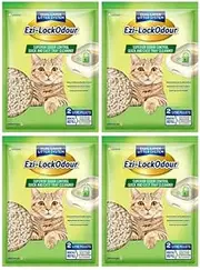 4 x Ezi Lockodour Natural Mineral Zeolite Cat Litter Pellets 2L