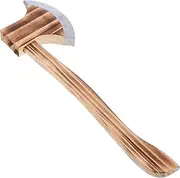 Abaodam Kids Wooden Toy Axe Halloween Decor Wood Axe Costume Prop Accessories for Collectible Display Easter Carnival Cosplay Party Play