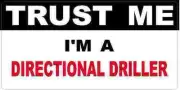 3 - Directional Driller Trust Me Tool Box Hard Hat Helmet Sticker H427
