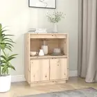 Sideboard 60x34x75 cm Solid Wood Pine vidaXL