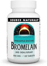 Source Naturals - Bromelain Pineapple Enzyme 600 GDU/Gram 500 mg. - 120 Tablets