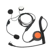 Big PTT Motorcycle Helmet Headset Intercom Earphone For Kenwood Baofeng Radio