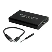 1* Mini USB 3.0 mSATA SSD Enclosure 6Gbps Transfer Supports Windows/Mac/Linux