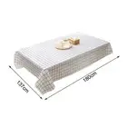 3 Piece Rectangular Tablecloth Set in Thickened Black and White Checkered