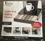 Nifty Keurig Brewed 36 K-Cup Capacity Rolling Drawer - Black 6480) NEW