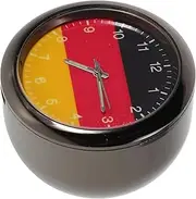 LOORGVEL Car Dashboard Clock Mini Luminous Quartz Analog Timepiece for Cars Boats and Bikes Stylish Stick Clip Design for Convenient Viewing and Interior Decoration