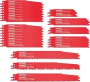 32 PCS Reciprocating Saw Blades, Fits HYCHIKA Sabre Saw with Case