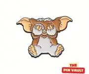 Gremlins Enamel Pin - Gizmo covering eyes.