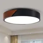 Modern Black Flush Mount Ceiling Light, 3-Light Mid-Century Ceiling Light Fixtur