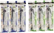 Tombow Fudenosuke Brush Pen - Hard Type & Soft Type Earh 3 Pens Total 6 Pens Arts Value set.