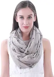 [Lina & Lily] German Shorthaired Pointer Dog Print Women's Infinity Scarf Lightweight Snood