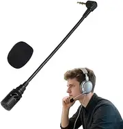 Microphone for Turtle Beach Headset, Replacement Mic 3.5mm Boom Detachable Microphone Game Mic Compatible with Headset On PS4 PS5 Xbox One PC for Any Wireless Headset