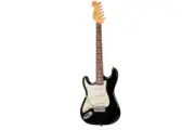 Essex Vintage VES34 3/4 Size SC Style Left Hand Electric Guitar SSS Black