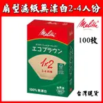 [咖啡小百科] MELITTAT型濾紙1×2無漂白濾紙 2-4人份(盒裝)美利塔 咖啡機 手沖壺專用濾紙