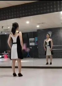 在飛比找Yahoo!奇摩拍賣優惠-拉丁表演社交舞會舞衣修身顯瘦彈性S號