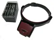 HEADBAND MAGNIFIER HEAD WORN LIGHT MAGNIFYING WITH LENSES UNIVERSAL FIT RDG