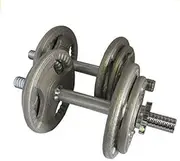 HCE Adjustable Dumbbells Set 20kg Pro-Grade Bars with Hammertone Cast-Iron Weight Plates Home Gym Equipment WOD Body Workout Crossfit MMA Weightlifting Fitness Bodybuilding Sports Training