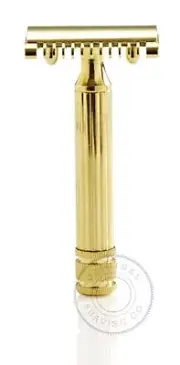 Fatip Grande Double Edge DE Open Comb Safety Razor - Gold