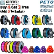 【Buy 4 Get 2 Free,ADD 6】1KG Geeetech 3D Printer PETG Filament 1.75mm Consumables