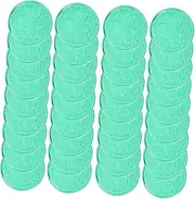 SHOWERORO Shamrock Coins Set for St. Patrick's Day Celebration Festive Plastic Decorations Lucky