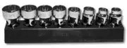 Mechanics Time Saver 388 3/8 In. Drive Universal Magnetic Black Socket Holder