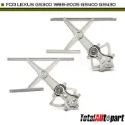 2Pcs Window Regulator for Lexus GS400 GS430 GS300 98-05 Front Driver & Passenger (for: Lexus)