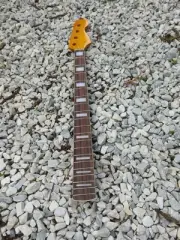 P Bass Style Neck 20 Fret Classic Maple Rosewood Fretboard - Inlays -4 String