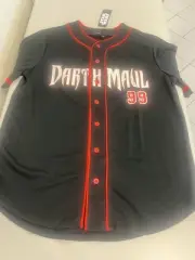 STAR WARS DARTH MAUL BASEBALL JERSEY. BRAND NEW. ADULT SIZE SMALL
