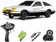 wheelfun 1/18 LDRC 2.4G Remote Control Drift Car AE86 RWD Race Vehicles Hight Speed 10KM/H Flip Light Battery USB Charge Mini Gifts