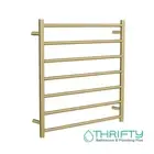 Linsol Allegra 7 Bar Heated Towel Rail Brushed Brass