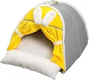 Portable Dog House Dog Tent Pet Shelter with Cushion Dog Cat Bed Soft Kennel Bed for Puppy Outdoor Small and Medium Sized Dog, L
