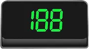 Car HUD Head Up Display KMH/MPH GPS Compass Speedometer Plug and Play Windshield Projection Speedometer for Truck Vehicles