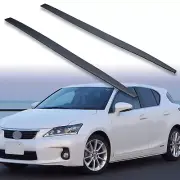 FYRALIP Matte Black Side Skirt Extension Rocker Panel Lip For Lexus CT ZWA10