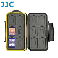 在飛比找momo購物網優惠-【JJC】記憶卡收納盒儲存盒適放12張Micro SD卡和1