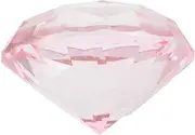 SEWACC Pink Artificial Crystal Diamonds Decorative Gems for Wedding Home Bridal Shower Decor Eye Catching Diamond Ornaments for Romantic Atmosphere and Unique Accents