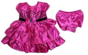 Jona Michelle Girls 2-Piece Dress with Diaper Cover - Size: 12M