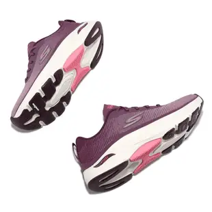 Skechers 慢跑鞋 Max Cushioning Arch Fit 紫紅 厚底 女鞋 ACS 128312PRPK