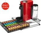 Coffee Vertuo Capsule Holder Drawer Nespresso Pod Storage Rack Glass 50 Pods