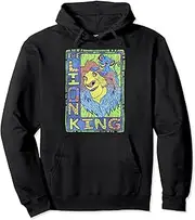 [Disney] Lion King Simba Mufasa Neon Doodle Graphic Hoodie