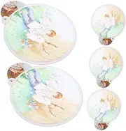 Alipis Sets Round Hand Fan for Boys and Girls Retro Hand Fan for Performance Photography Summer Fun Pcs