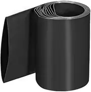 uxcell PVC Heat Shrink Tubing 50mm Flat Width Pre Cut Heat Shrink Wrap Tube for Double 18650 1m Length Black
