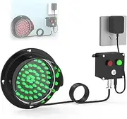 Gtzly LED Traffic Light, Two-Color Red/Green Two Color Traffic Signal Light, Button Control Traffic Lights, Dock Bay Indicator Warning Light, for Bar Garage(300mm/12in)