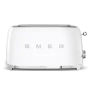 Smeg Retro Style 4 Slice Toaster Extra Wide - White