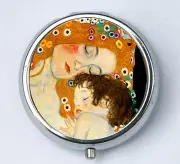 Klimt Mother and Daughter pillbox Pill case box holder Art Nouveau fine art