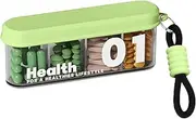 Pill Box, Pill Storage Case, Multi-compartment Medication Container Holder for Tablet Daily Use Trip Vacation Camping Home