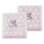 Lavender Hand Towel Set of 2 Lavender Embroidered 100% Cotton Super Soft High...
