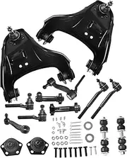 Front Upper Control Arm Suspension Kit Compatible With 98-05 Chevy Blazer, 98-04 S10/Sonoma, 98-01 GMC Jimmy, 98-00 Isuzu Hombre, 99-01 Oldsmobile Bravada, 4WD Only, K620172 K620173-14pcs